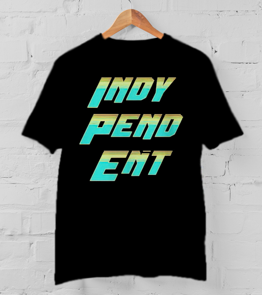 Indy Pend Ent Retro-style Text T-Shirt