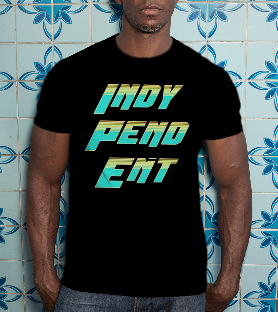 Indy Pend Ent Retro-style Text T-Shirt