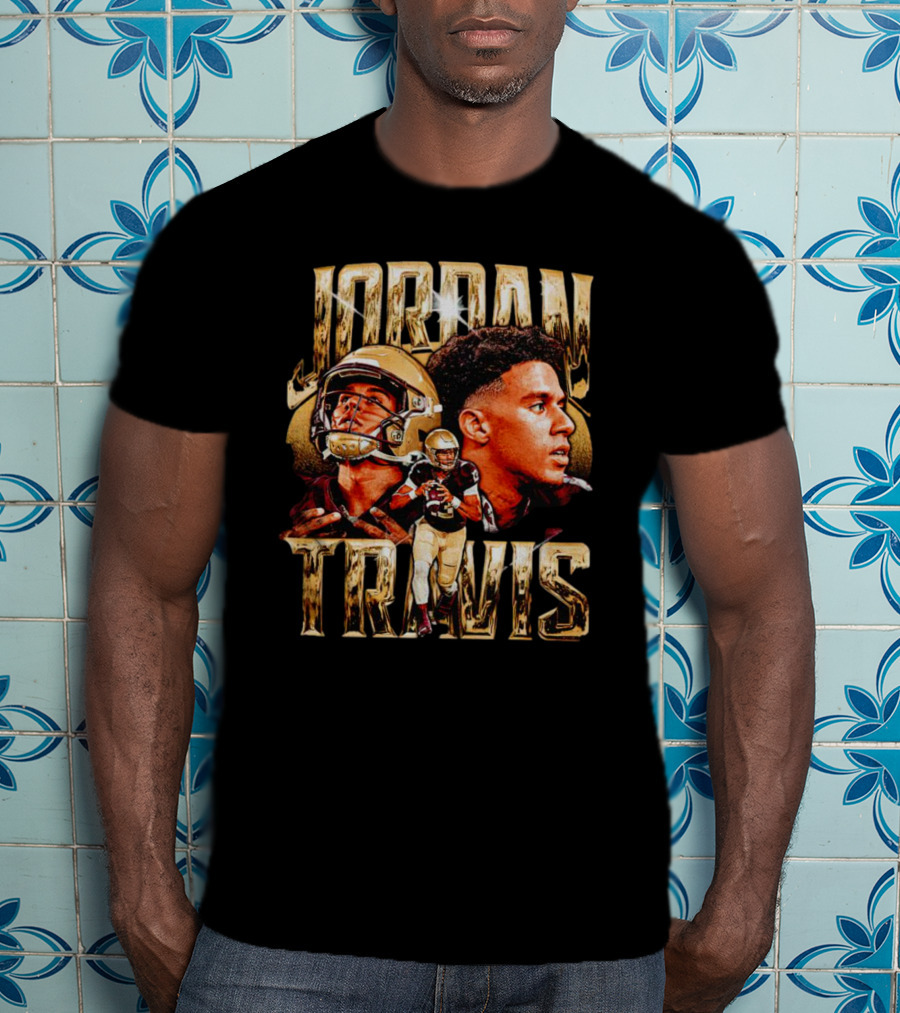 Jordan Travis Vintage College Football Player T-Shirt