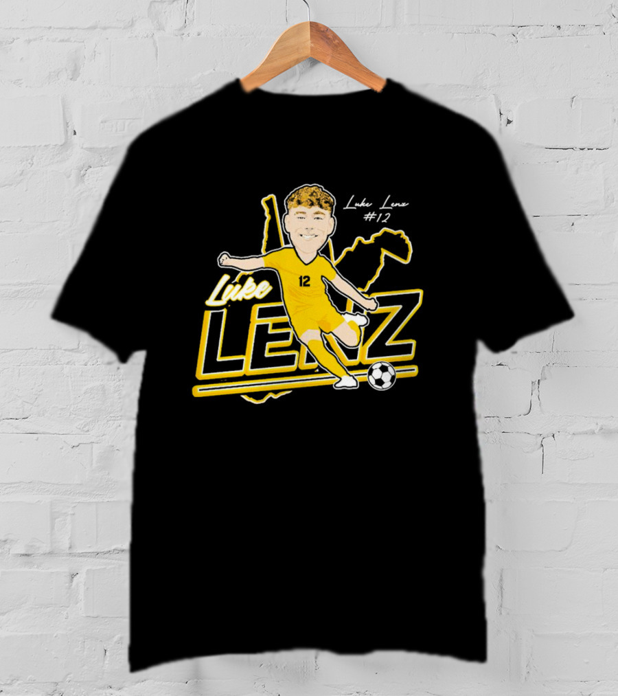 Luke Lenz #12 West Virginia Soccer Player T-Shirt