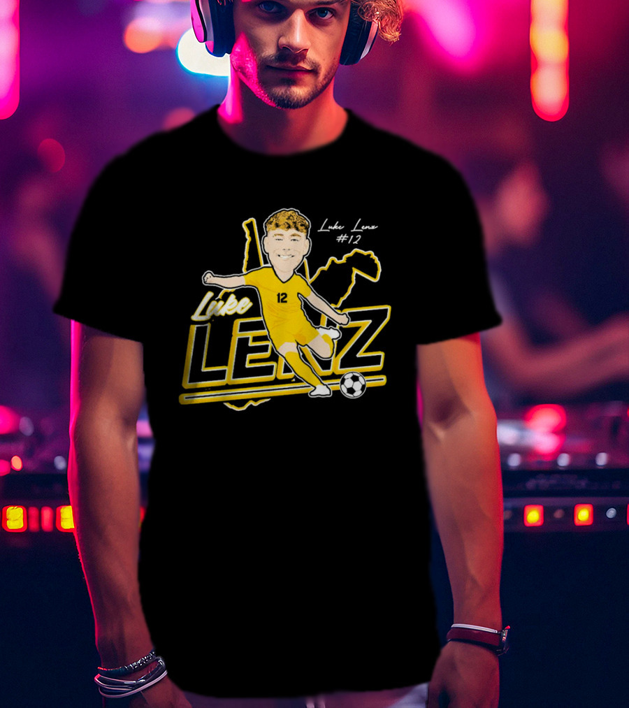 Luke Lenz #12 West Virginia Soccer Player T-Shirt