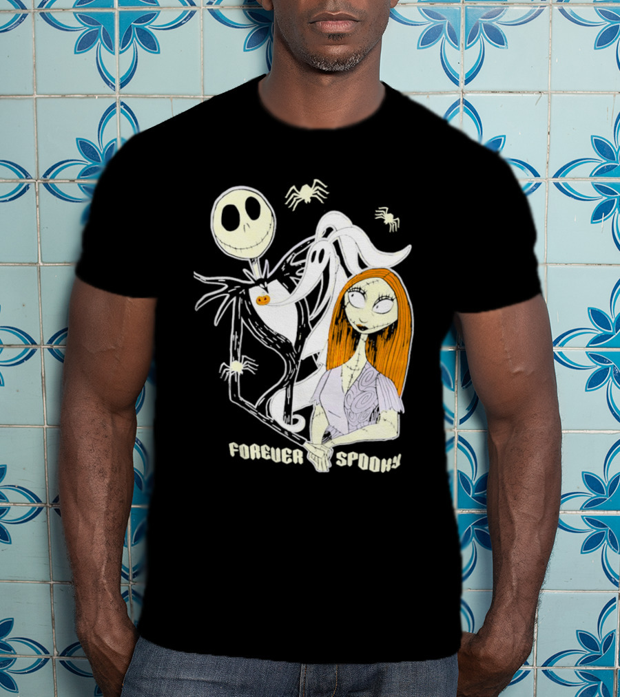 Jack Skellington Sally Zero Forever Spooky Halloween T-Shirt