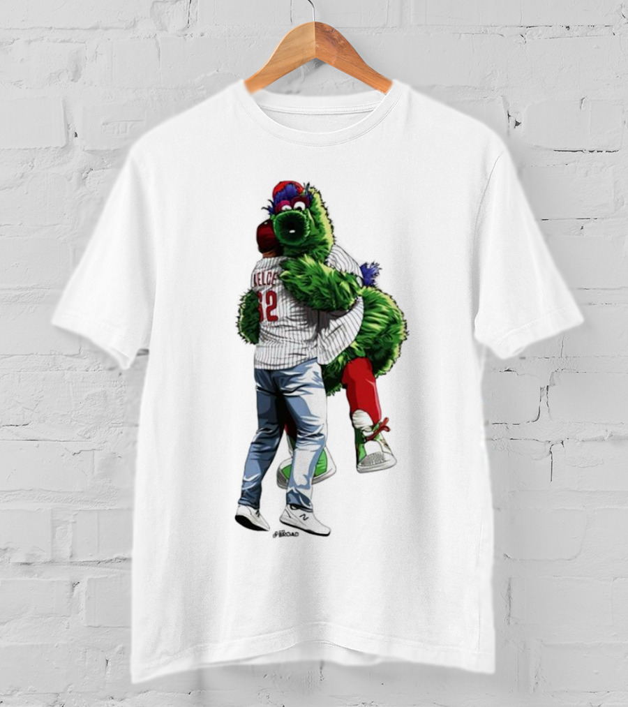 Jason Kelce Phillie Phanatic Hug Philadelphia Phillies T-Shirt