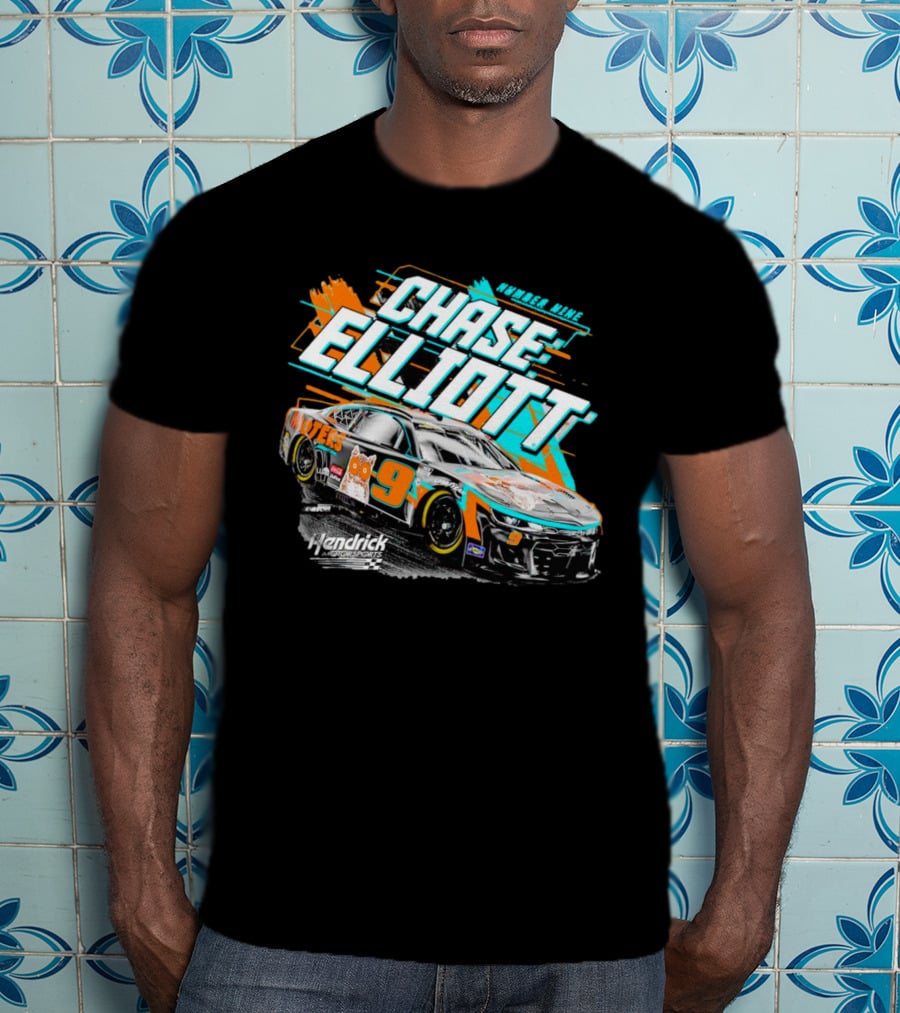 Chase Elliott Number Nine Hooters Hendrick Motorsports Racing Car T-Shirt