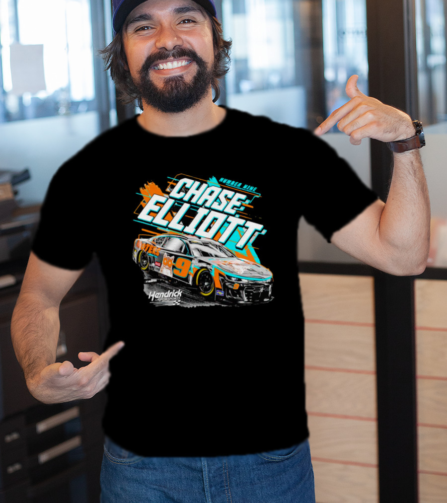 Chase Elliott Number Nine Hooters Hendrick Motorsports Racing Car T-Shirt