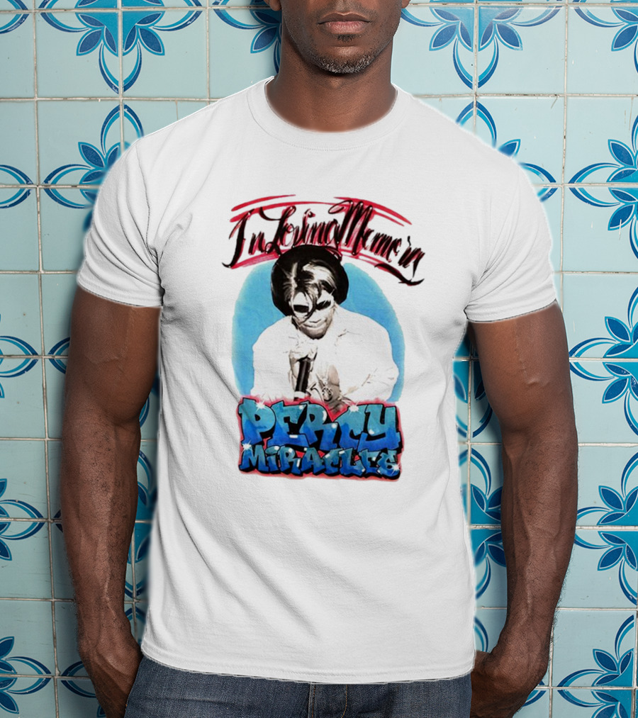 In Loving Memory Percy Miracles Blue And Pink Retro T-Shirt