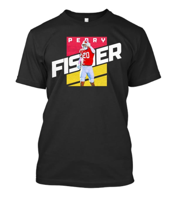 Perry Fisher Game Day Action Maryland Terrapins Football T-Shirt