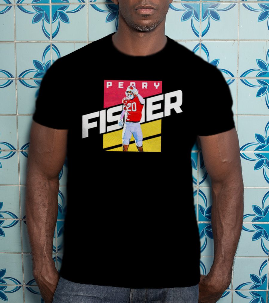 Perry Fisher Game Day Action Maryland Terrapins Football T-Shirt
