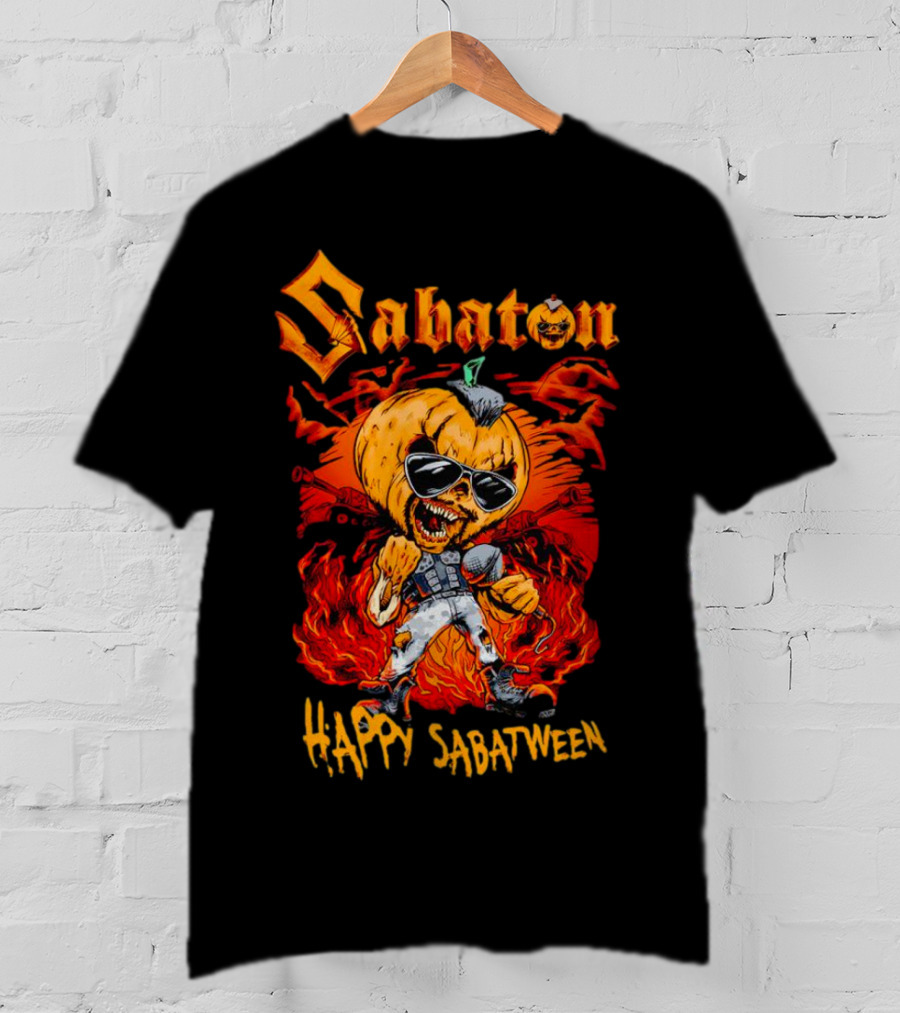 Sabaton Pumpkin Mic Sunglasses Happy Sabatween Halloween T-Shirt