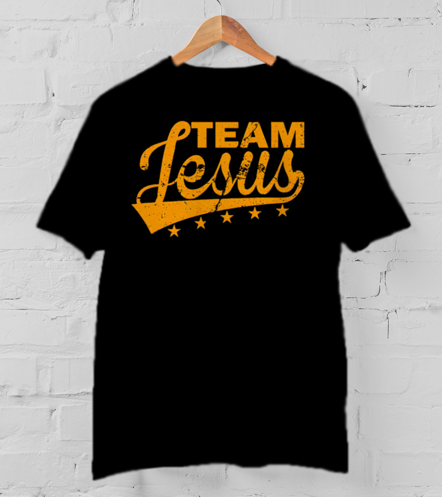 Team Jesus Vintage Style Retro Stars T-Shirt