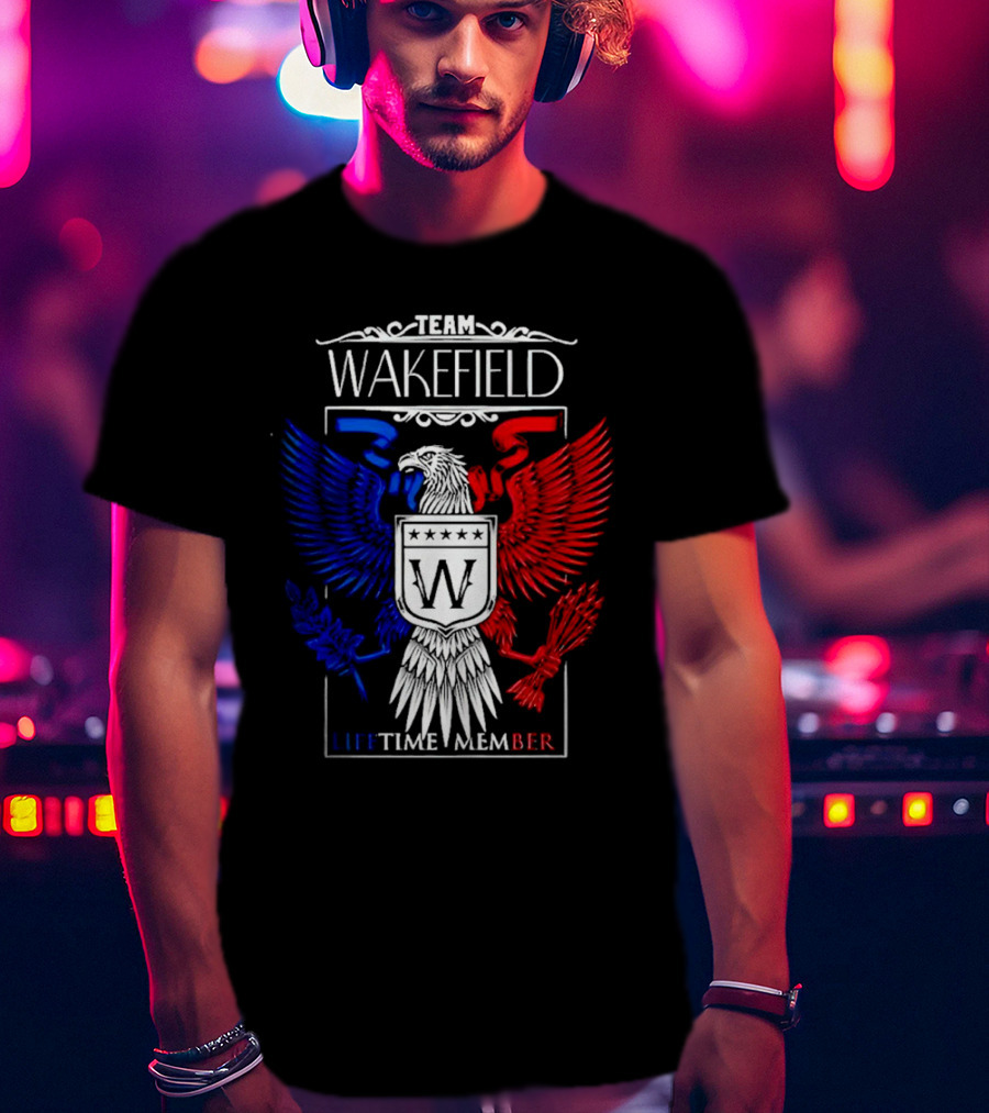 Team Wakefield Lifetime Member Eagle Crest T-Shirt