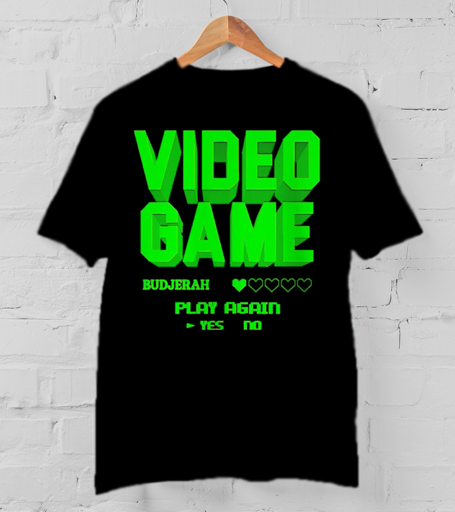 Video Game Budjerah Play Again Yes No T-Shirt