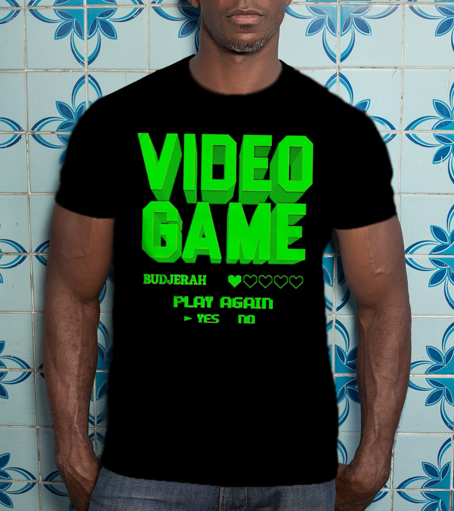 Video Game Budjerah Play Again Yes No T-Shirt
