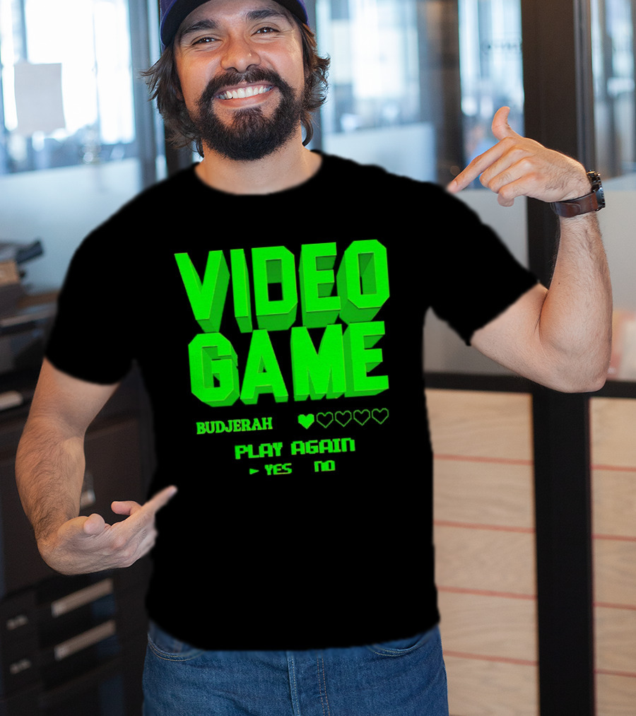Video Game Budjerah Play Again Yes No T-Shirt