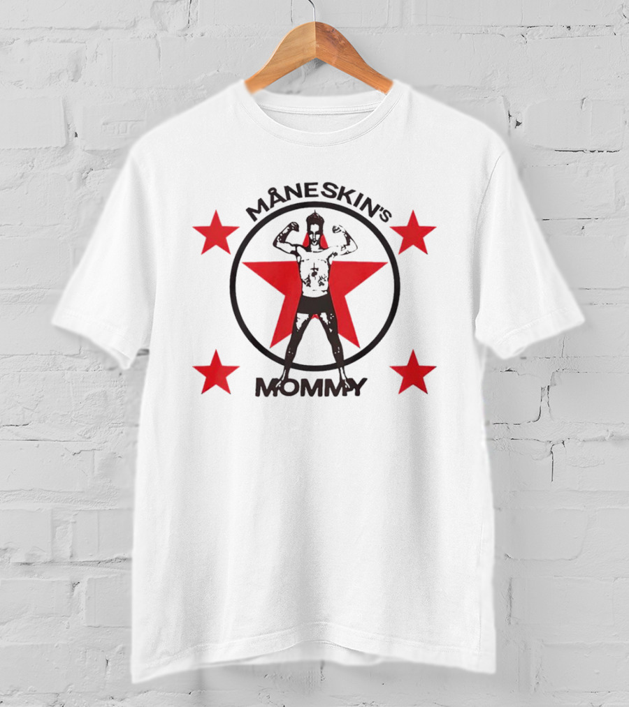 MÅNESKIN'S MOMMY Red Star Power Circle T-Shirt