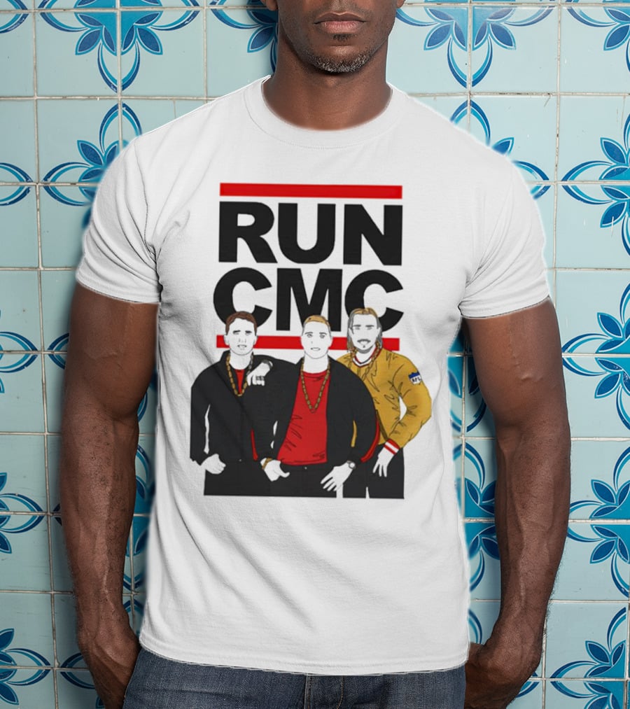 RUN CMC Remake Retro Hip-Hop Style Trio T-Shirt
