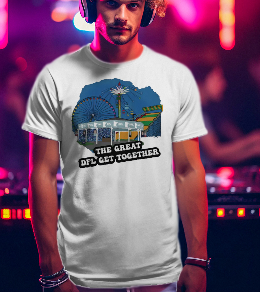 The Great DFL Get Together Ferris Wheel Carnival Scene T-Shirt