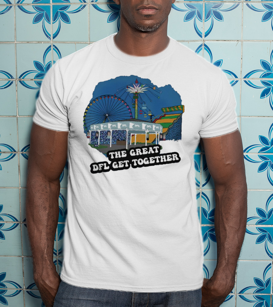 The Great DFL Get Together Ferris Wheel Carnival Scene T-Shirt