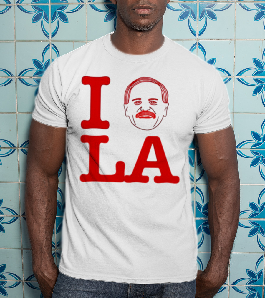 I Love John Kruk And LA With Mustache T-Shirt
