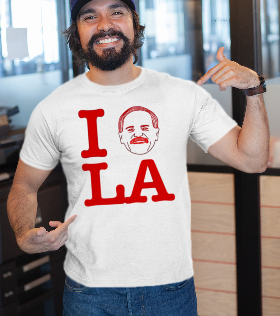 I Love John Kruk And LA With Mustache T-Shirt