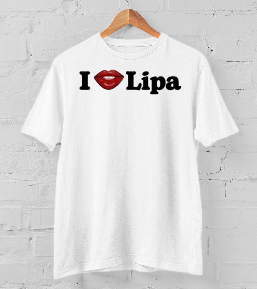 I Love Lipa Red Lips T-Shirt