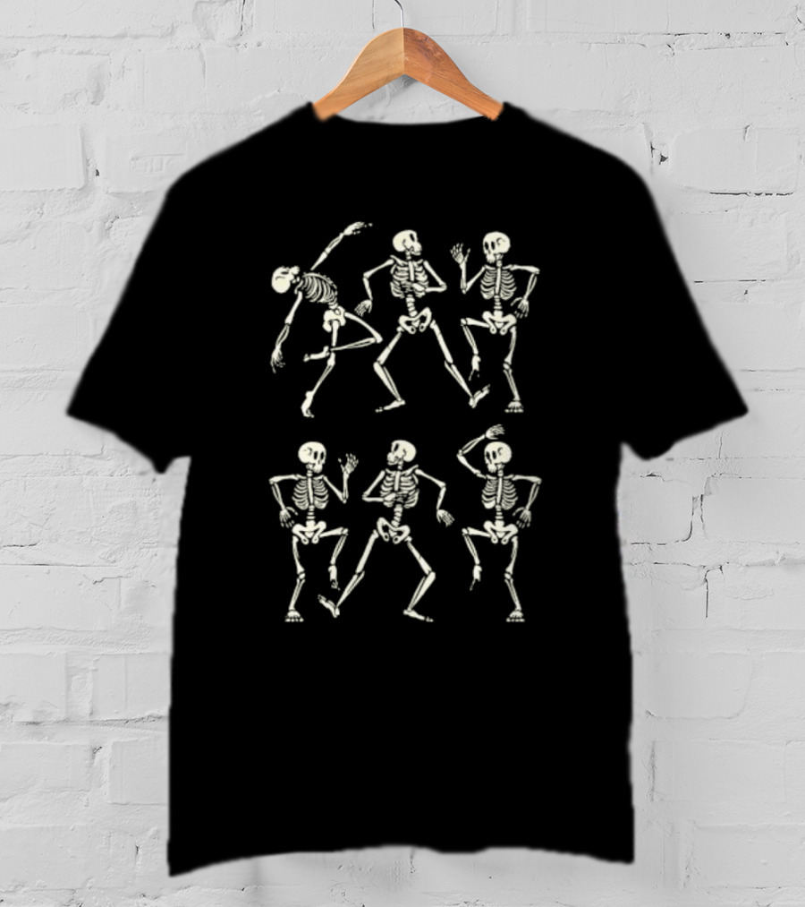 Skeletons Dance Halloween Party Vibes T-Shirt