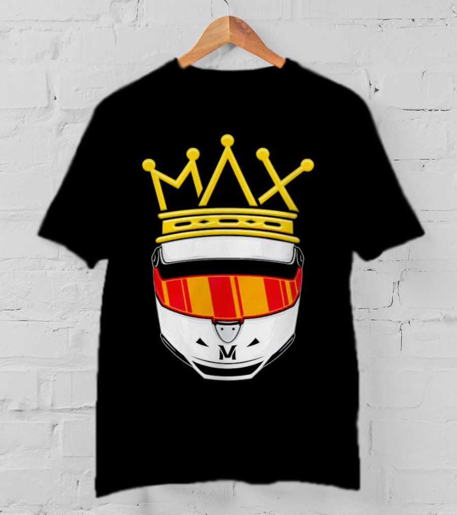 Max Helmet King Racing Congrats Iconic Crown Victory T-Shirt