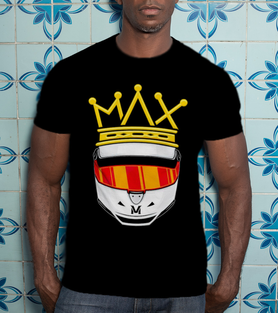 Max Helmet King Racing Congrats Iconic Crown Victory T-Shirt