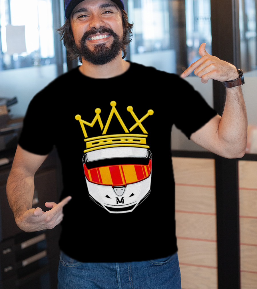 Max Helmet King Racing Congrats Iconic Crown Victory T-Shirt