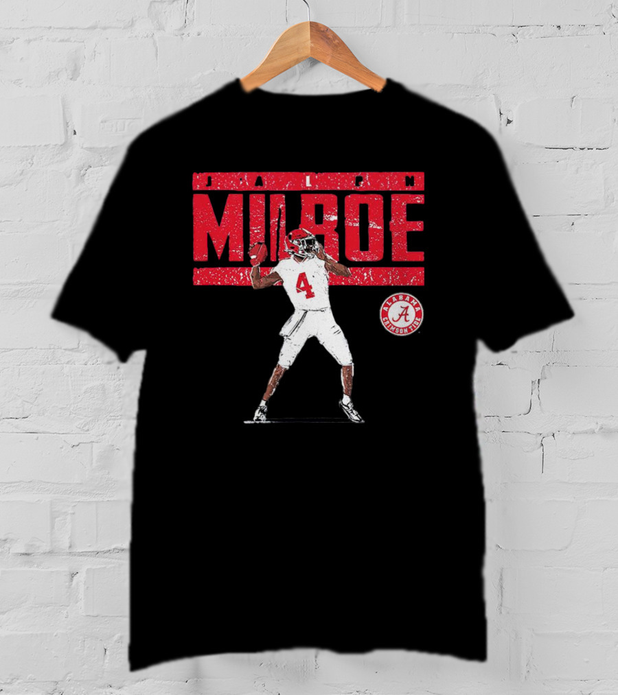 Jalen Milroe Alabama Crimson Tide NCAA Football Player Number 4 T-Shirt