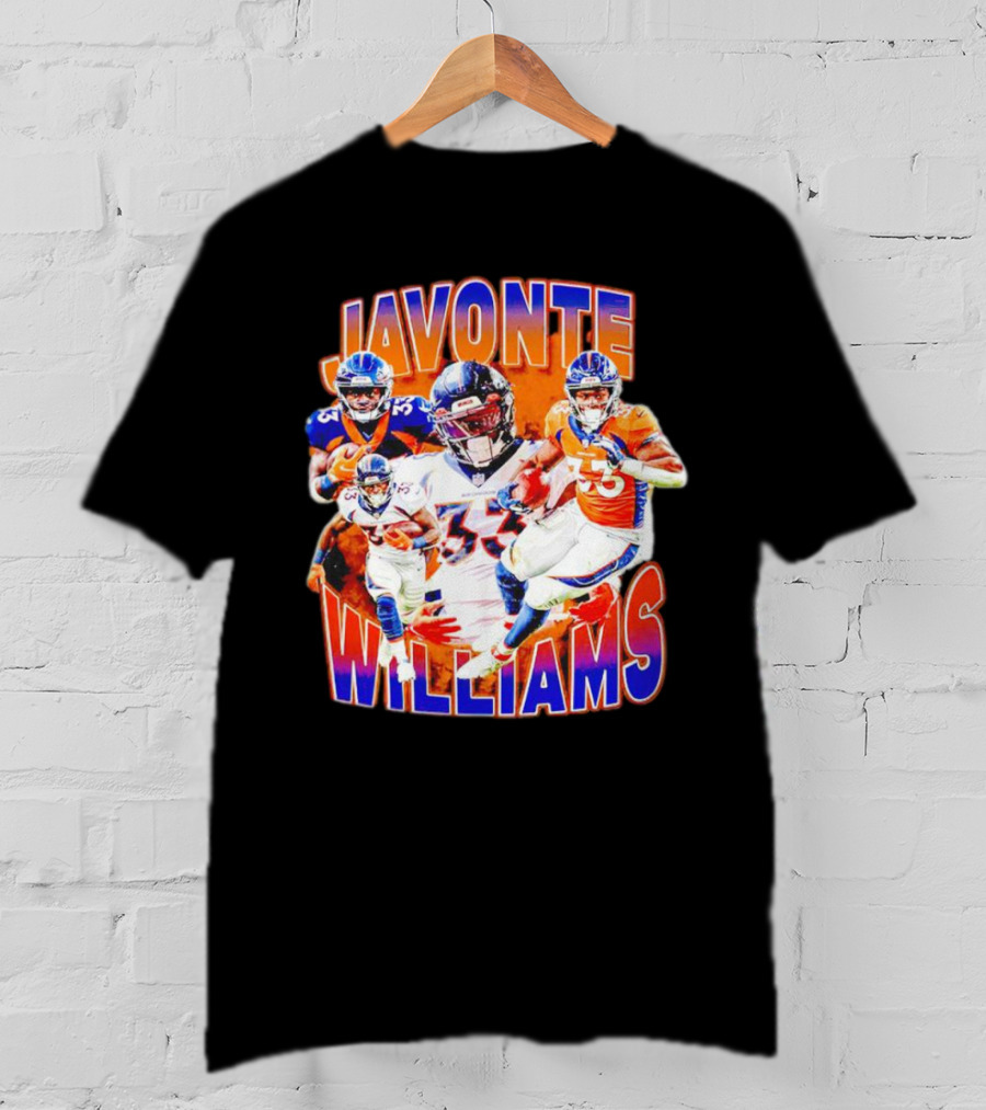 Javonte Williams Denver Broncos Football Vintage NFL Star 33 T-Shirt