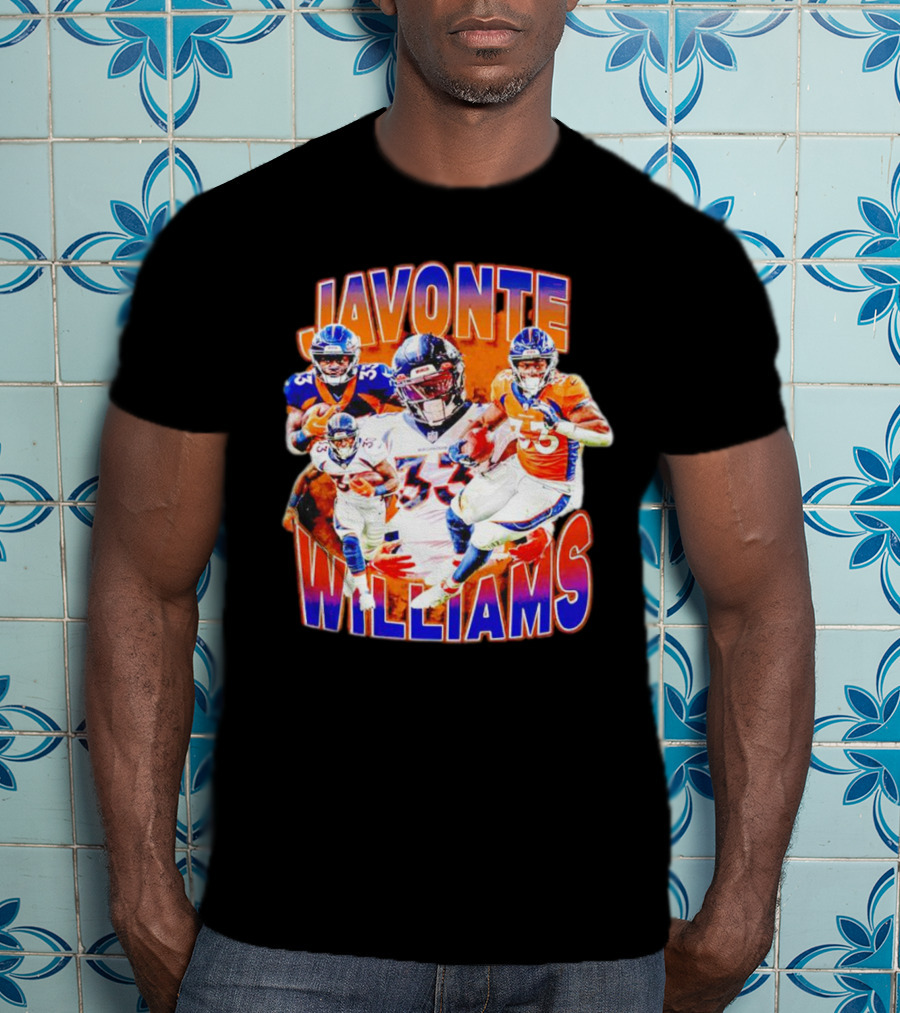 Javonte Williams Denver Broncos Football Vintage NFL Star 33 T-Shirt