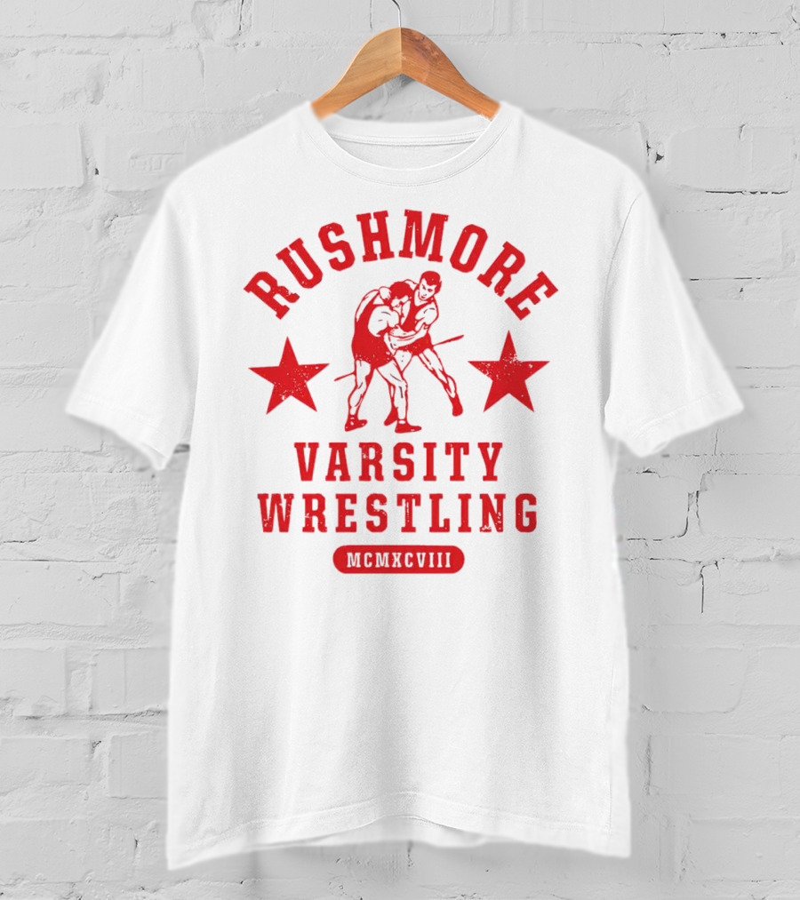 Rushmore Varsity Wrestling MCMXCVIII T-Shirt
