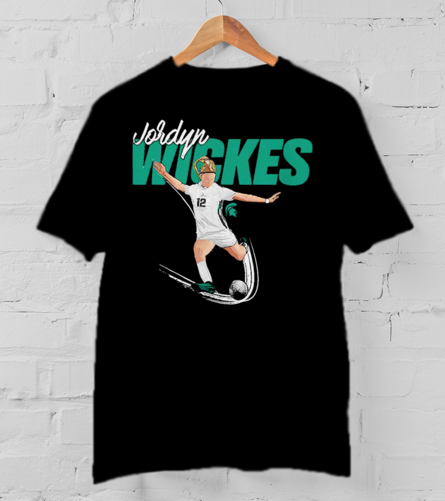 Jordyn Wickes Michigan State NCAA Women’s Soccer Caricature T-Shirt