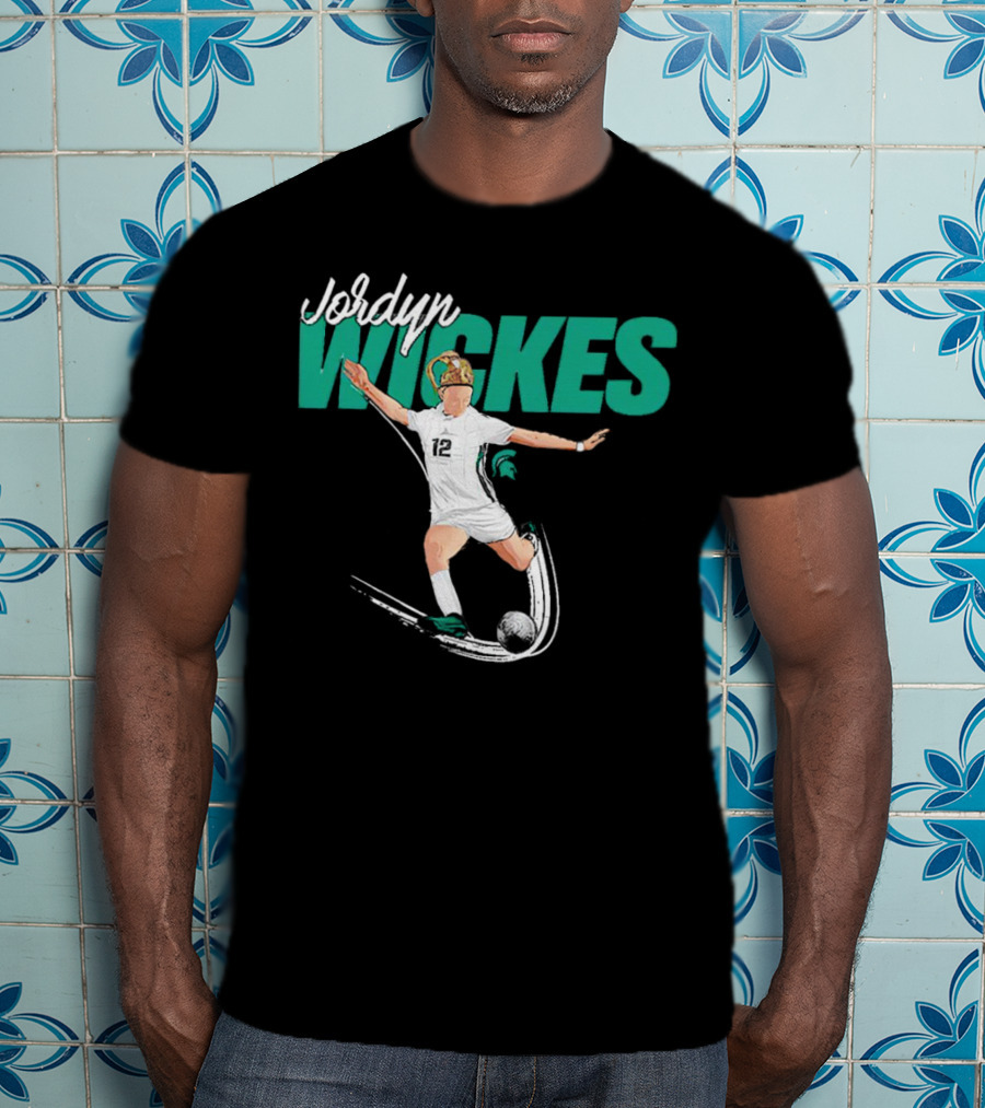 Jordyn Wickes Michigan State NCAA Women’s Soccer Caricature T-Shirt