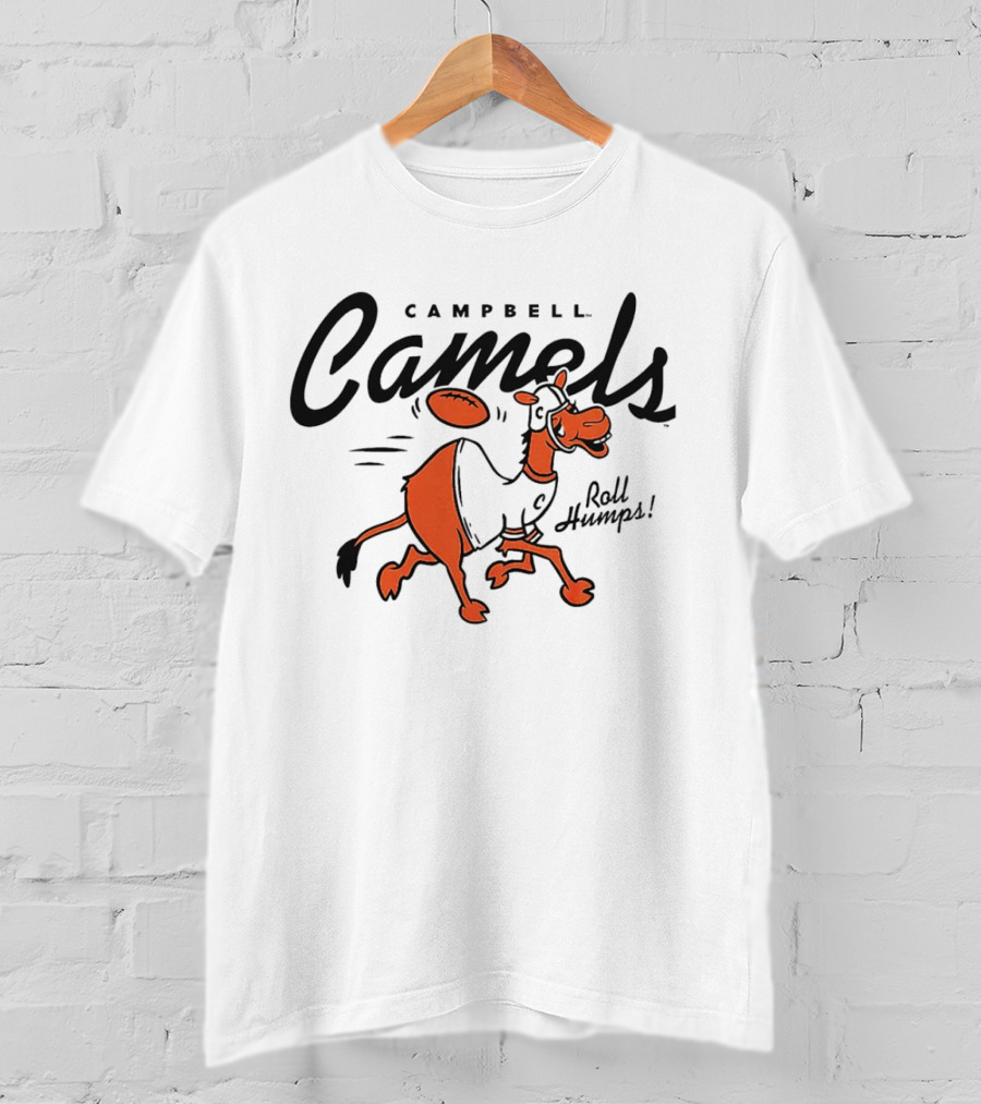 Campbell Camels Roll Humps Football Cartoon T-Shirt