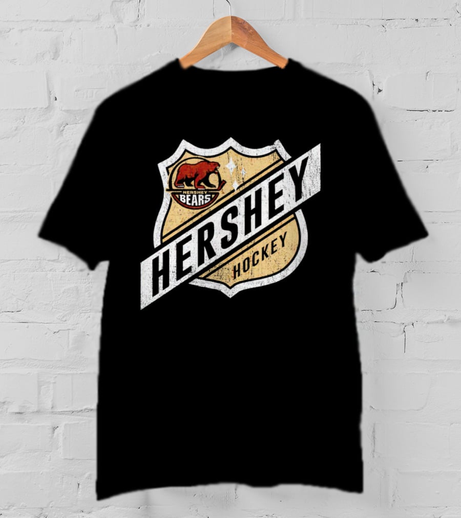 Hershey Bears Vintage Shield Emblem Hockey T-Shirt