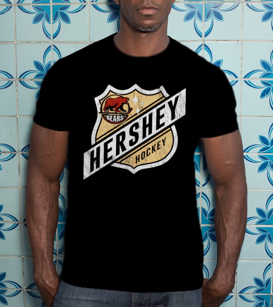 Hershey Bears Vintage Shield Emblem Hockey T-Shirt