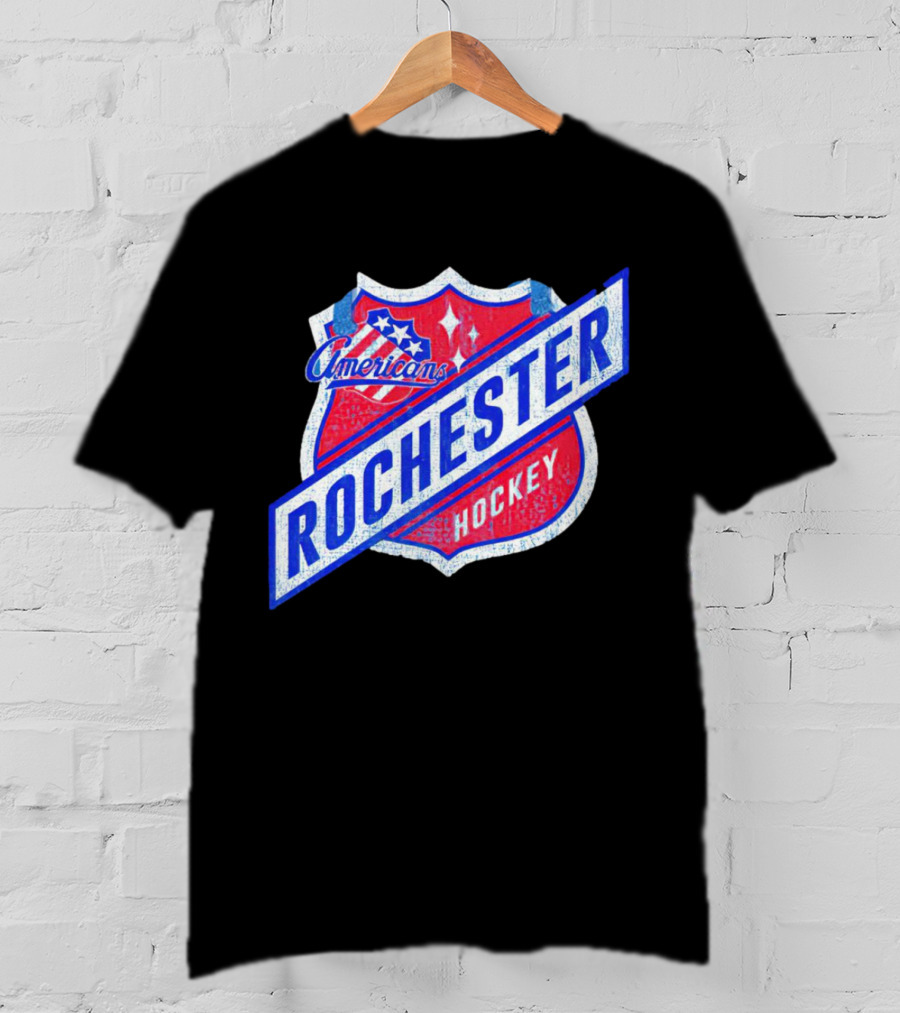 Rochester Americans Hockey Shield Badge T-Shirt