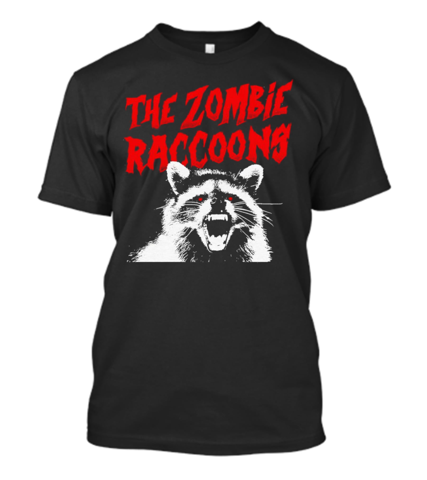 The Zombie Raccoons Fierce Creature Horror T-Shirt