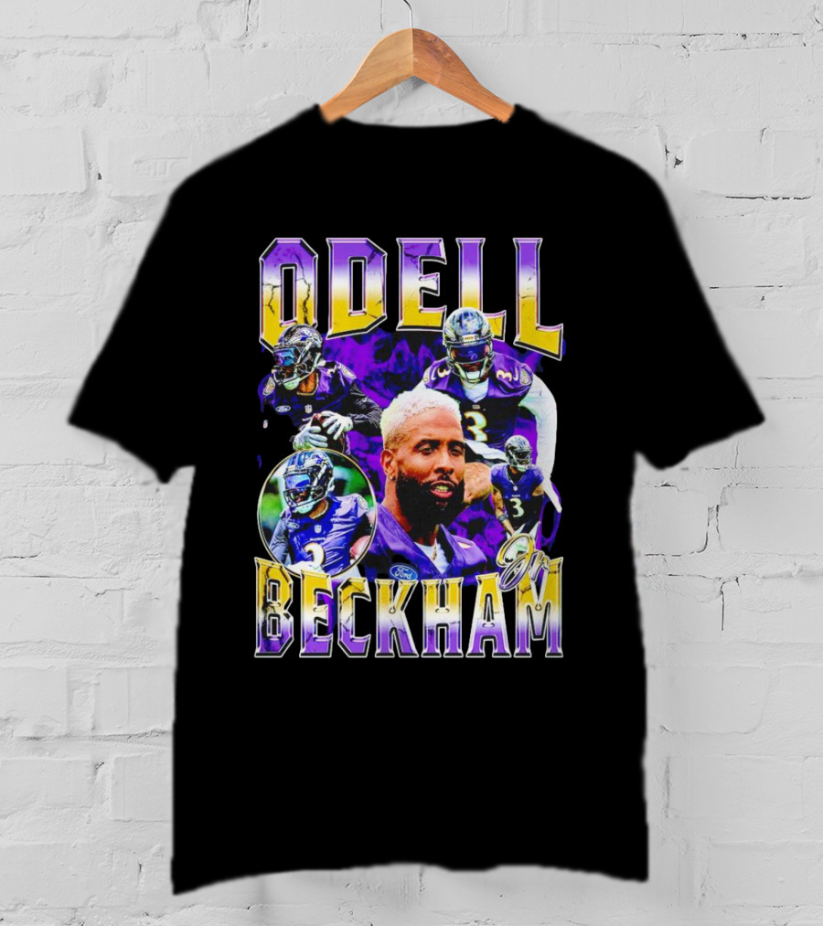 Odell Beckham Jr Baltimore Ravens Football Player Highlights T-Shirt