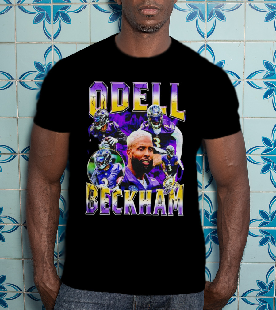Odell Beckham Jr Baltimore Ravens Football Player Highlights T-Shirt