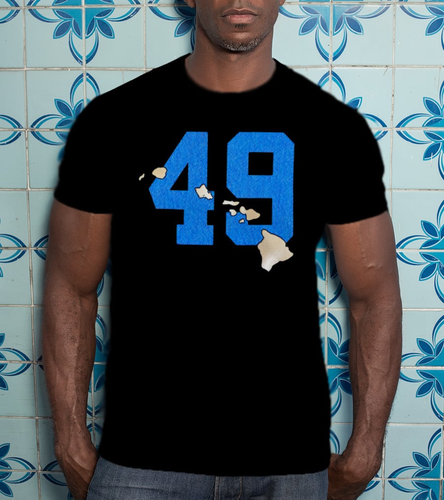 Frankie Luvu 49 Carolina Panthers Hawaii Islands T-Shirt