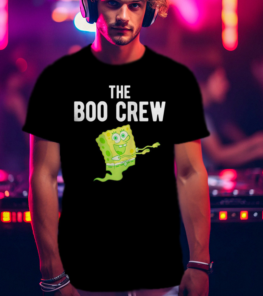The Boo Crew Ghost SpongeBob Halloween T-Shirt