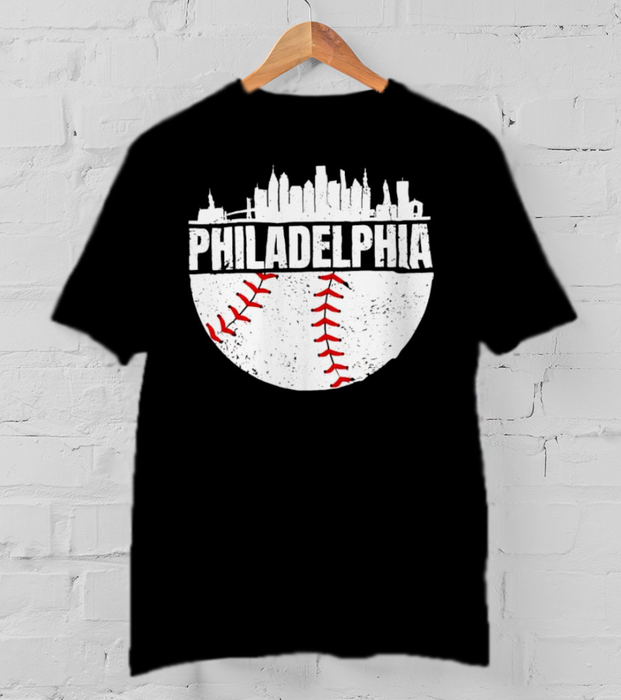 Philadelphia Skyline Baseball Urban T-Shirt