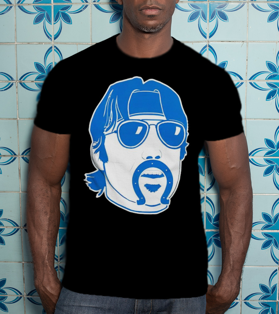 Gardner Minshew Indianapolis Colts Face Horseshoe Sunglasses Hat T-Shirt