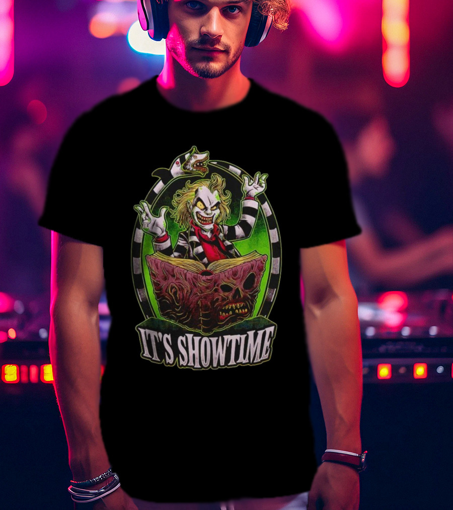 Beetlejuice It's Showtime Book Of The Dead T-Shirt