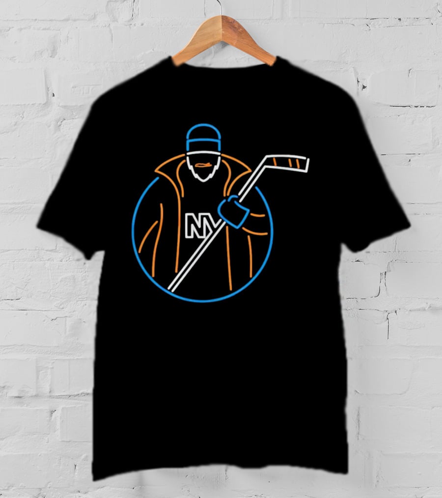 New York Islanders LGI Fisherman Neon NY Hockey T-Shirt