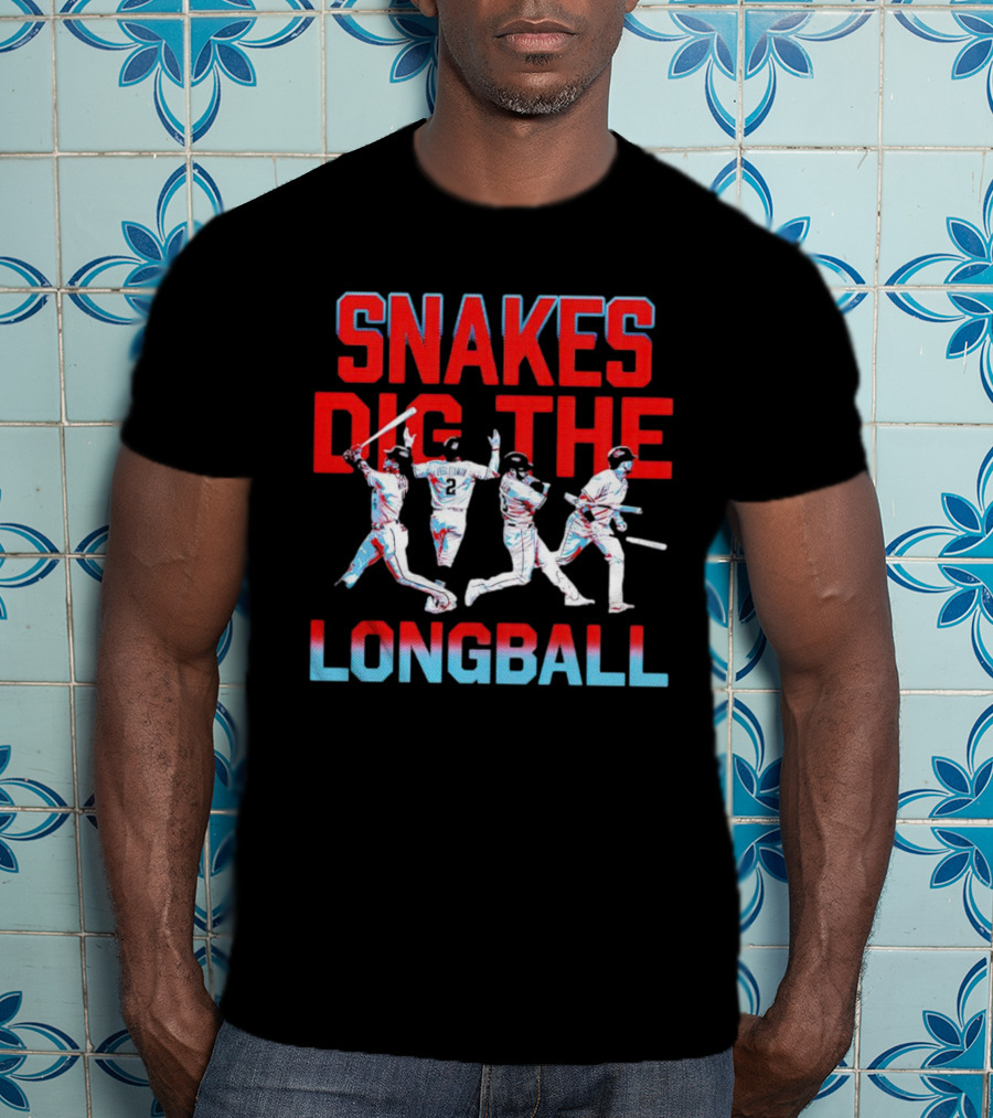 Arizona Diamondbacks Snakes Dig The Longball Players Graphics T-Shirt
