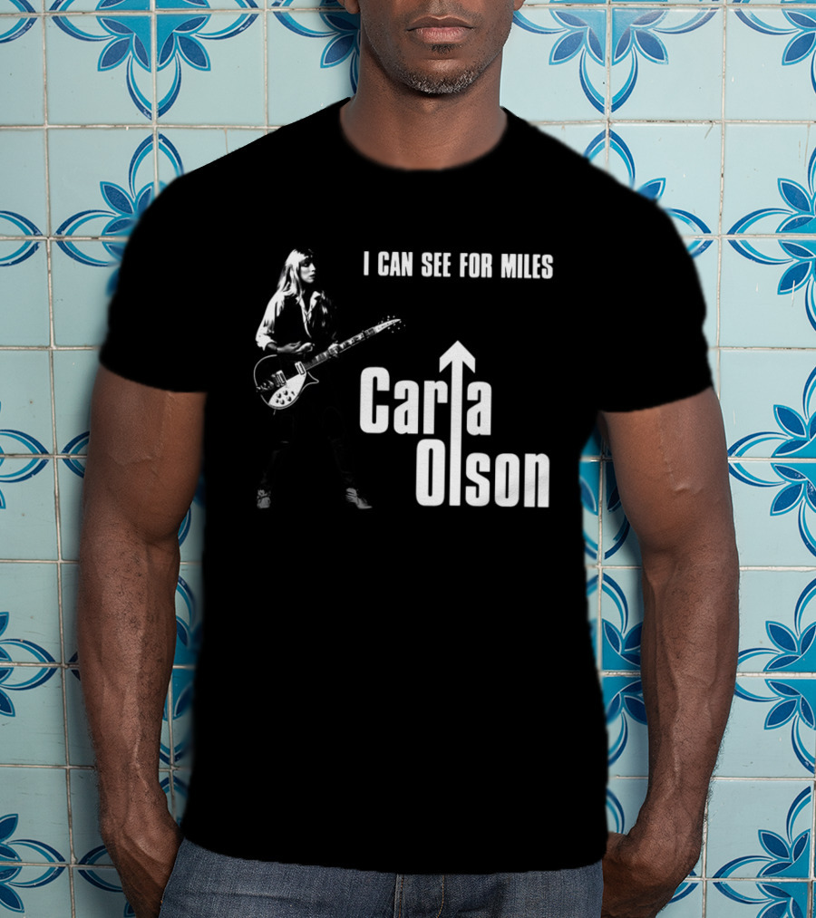 I Can See For Miles Carla Olson Guitar T-Shirt